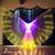 Aripi de dans fluture DacEnergy©, pentru spectacol, cu Led, 360 de grade,  2 bete extensibile, 145x300 cm, 3 culori, violet, rosu si auriu - - Roveli