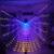 Aripi de dans fluture DacEnergy©, pentru spectacol, cu Led, 360 de grade,  2 bete extensibile, 145x300 cm, 3 culori, albastru, mov si auriu - - Roveli