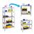 Raft metalic, realizat din MDF si profile zincate, 5 rafturi, grosime profil 0,6 mm, capacitatea 175 kg raft, 875 kg total, 180x90x40 cm - 4- Roveli