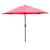 Umbrela soare DacEnergy©, structura metal, material poliester, forma rotunda, diametru 300 cm, culoare rosu - - Roveli