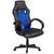Scaun gaming DacEnergy©, ergonomic, cu tetiera, reglare lina a inaltimii, spate inalt cu orificii de ventilatie, roti duble, baza durabila, negru si albastru - - Roveli