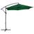 Umbrela soare DacEnergy©, tip banana, schelet fabricat din otel, material poliester, forma rotunda, diametru 270 cm, culoare verde - 2- Roveli