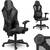 Scaun gaming DacEnergy©, husa din piele ecologica, baza cu cinci picioare, roti cauciucate, mecanism multi-bloc, reglarea inaltimii, negru - 3- Roveli