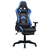 Scaun gaming DacEnergy©, rotativ, regabil pe inaltime, rotatie 360°, tapitat din PVC, culoare negru/albastru - 3- Roveli