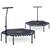 Trambulina fitness, cu maner reglabil, forma hexagonala, structura stabila, 6 picioruse, 127 cm, albastru - 2- Roveli