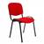 Scaun DacEnergy©, fix, dimensiune 84x53x53 cm, structura din otel, tapiterie din stofa, culoare rosu - - Roveli