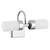 Aplica LED pentru baie Rabalux, structura cromata, doua dispersoare din sticla, 2 x 4W, 2 x 371 lumeni, crom - - Roveli