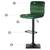 Scaun de bar cu spatar DacEnergy©, din velur, suport pentru picior, reglabil pe inaltime, stabil, verde - 2- Roveli