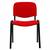 Scaun DacEnergy©, fix, dimensiune 84x53x53 cm, structura din otel, tapiterie din stofa, culoare rosu - 2- Roveli