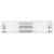 Aplica pentru baie Rabalux,  structura metalica si abajur din sticla, cu ornament din metal cromat, 2 surse cu soclu E14, 40W, 380x90 mm - 2- Roveli