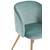 Scaun DacEnergy©, tapitat cu material textil, spatar curbat, 4 picioare realizate din metal, in nuanta lemnului, 81x60x53.5 cm, aqua - 2- Roveli
