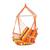 Hamac DacEnergy©, confectionat din bumbac si poliester, brate din lemn, tip scaun, 90 x 65 cm, multicolor - 2- Roveli