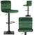 Scaun de bar cu spatar DacEnergy©, din velur, suport pentru picior, reglabil pe inaltime, stabil, verde - 3- Roveli