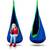 Hamac copii Neo-Sport, tip cocon, material rezistent, perna inclusa, 80kg, carlig inclus, albastru, 140x55 cm - 3- Roveli
