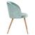 Scaun DacEnergy©, tapitat cu material textil, spatar curbat, 4 picioare realizate din metal, in nuanta lemnului, 81x60x53.5 cm, aqua - 3- Roveli