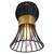 Aplica Globo, realizata din metal, soclu E14 ,40W, cu intrerupator, 90 x 155 mm, culoare negru si auriu - 3- Roveli