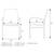 Scaun DacEnergy©, fix, dimensiune 84x53x53 cm, structura din otel, tapiterie din stofa, culoare maro - 4- Roveli