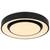 Plafoniera LED Globo, structura din metal si plastic, 24W, 1500lm, lumina calda/rece, functie memorie, lumina de veghe, telecomanda, negru si opal - 4- Roveli