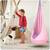 Hamac copii Neo-Sport, tip cocon, material rezistent, perna inclusa, 80kg, carlig inclus, roz deschis, 140x55 cm - 5- Roveli