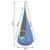 Hamac copii Neo-Sport, tip cocon, material rezistent, perna inclusa, 80kg, carlig inclus, albastru, 140x55 cm - 5- Roveli