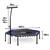 Trambulina fitness, cu maner reglabil, forma hexagonala, structura stabila, 6 picioruse, 127 cm, albastru - 5- Roveli