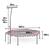 ​Trambulina fitness, cu maner reglabil, forma hexagonala, structura stabila, 6 picioruse, 127 cm, rosu - 6- Roveli
