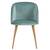 Scaun DacEnergy©, tapitat cu material textil, spatar curbat, 4 picioare realizate din metal, in nuanta lemnului, 81x60x53.5 cm, aqua - 7- Roveli