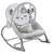 Balansoar multifunctional, cadru metalic, cu vibratii, centura de siguranta, reglabil spatarul, 0-18 kg, bara jucarii, foma de pisica, gri - - Roveli
