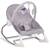 Balansoar multifunctional, cadru metalic, picioare antiderapante, bara cu jucarii, centura de siguranta, cu vibratii, husa detasabila, 9kg, gri - - Roveli