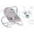 Balansoar multifunctional, cadru metalic, picioare antiderapante, bara cu jucarii, centura de siguranta, cu vibratii, husa detasabila, 9kg, gri - 5- Roveli