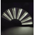 Evantai cu lumina LED DacEnergy©, pentru petrecere, dans, festival, club, 60x33 cm, culoare alb - 2- Roveli