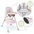 Scaun de masa bebe, 3in1, centura de siguranta in 5 puncte, picioare antiderapante, tava detasabila, pliabil, cos depozitare, roz - 10- Roveli