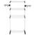 Uscator de rufe vertical DacEnergy©, pliabil, constructie metalica solida, 3 nivele, 6 aripi, 15 m, alb - - Roveli