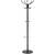 Cuier pentru hol DacEnergy©, structura metalica din otel, baza de marmura, elegant, solid, 176 cm, suport umbrela, 14 carlige, negru - - Roveli