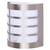 Aplica pentru exterior Rabalux, structura metalica, dispersor din plastic, cu senzor de miscare, dulie E27, 11W, IP44, crom si alb - - Roveli