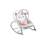 Balansoar multifunctional, cadru metalic, cu vibratii, centura de siguranta, reglabil spatarul, 0-18 kg, bara jucarii, forma de pisica, roz - 5- Roveli