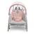 Balansoar multifunctional, cadru metalic, cu vibratii, centura de siguranta, reglabil spatarul, 0-18 kg, bara jucarii, forma de pisica, roz - 6- Roveli