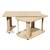 Masuta de living DacEnergy©, material PAL melaminat, rotativa, extensibila, dreptunghiulara, stejar sonoma, 95 x 50 x 50 cm, 1C - - Roveli