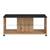 Masuta de living DacEnergy©, material PAL melaminat, polita din sticla transparenta, doua rafturi, dreptunghiulara, stejar artisan si carbune, 101 x 60 x 45 cm, 1C - - Roveli