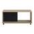 Masuta de living DacEnergy©, material PAL melaminat, aspect de cutie, manevrare facila, dreptunghiulara, stejar gri si negru, 92 x 50.5 x 41.5 cm, 1C - - Roveli