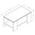 Masuta cafea DacEnergy©, material PAL melaminat, design simplu, doua blaturi, forma dreptunghiulara, finisaj stejar gri, dimensiuni  90.5 x 50.5 x 41.5 cm, 1C - 3- Roveli