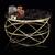 Masuta de cafea DacEnergy©, cadru metalic nichelat, sticla neagra cu aspect marmorat, design unic, atractiv, forma rotunda, fixa, 75 x 45 cm - 2- Roveli