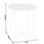 Masuta de cafea DacEnergy©, realizata din metal, design rustic, forma rotunda, 47 x 47 x 50.2, finisaj alb - 2- Roveli