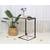 Masuta de cafea DacEnergy©, din metal negru, blat din MDF, finisaj maro, forma dreptunghiulara, 40 x 35 x 65.5 cm - 3- Roveli