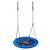 Leagan cuib , cadru otel, poliester Oxford acoperit 600D, forma rotunda, material impermeabil, greutate maxima 150kg, 95cm, albastru - - Roveli