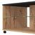 Masuta de living DacEnergy©, material PAL melaminat, polita din sticla transparenta, doua rafturi, dreptunghiulara, stejar artisan si carbune, 101 x 60 x 45 cm, 1C - 4- Roveli