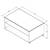 Masuta cafea DacEnergy©, material PAL melaminat, aspect de lemn negru, blat din MDF, folie lucioasa alba, polita din sticla transparenta, forma dreptunghiulara, 101 x 60 x 45 cm, 1C - 4- Roveli