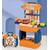 Set de bucatarie multifunctional 3 in 1 DacEnergy©, realizat din plastic ABS, portabil, joc de rol, joc imaginativ, stimulare senzoriala, 31 de accesorii, multicolor - 6- Roveli