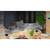 Hota de bucatarie insula, carcasa din otel, 3 trepte, iluminare Led, 2x1,25 W, 460 m3/h, mod de functionare absorbant si extractor, 35 cm, putere motor 100W, 220-240V, neagra - 7- Roveli