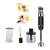 Blender, realizat din plastic si inox, 600 W, 2 viteze, functie Pulse, sistem anti-alunecare, 1,5 litri, minitocator, tel - 3- Roveli